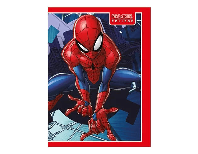 Cuaderno College Hombre Araña 80 Hjs 7mm Proarte