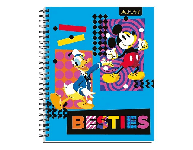 Cuaderno Universitario Mickey 100 Hjs 7mm Proarte