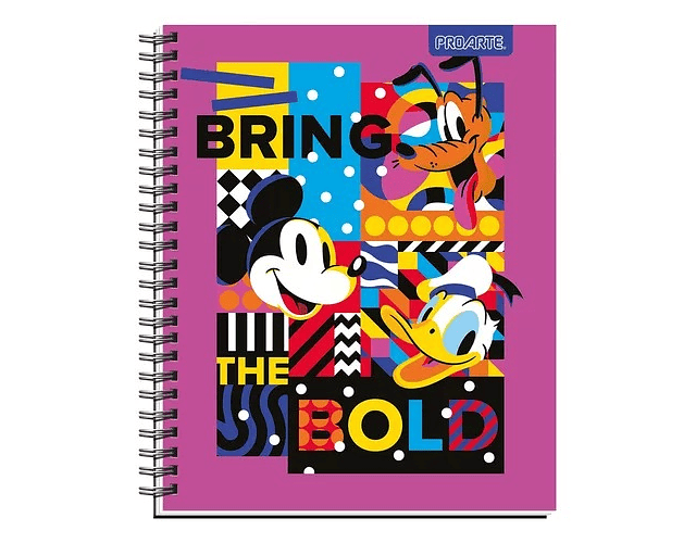 Cuaderno Universitario Mickey 100 Hjs 7mm Proarte