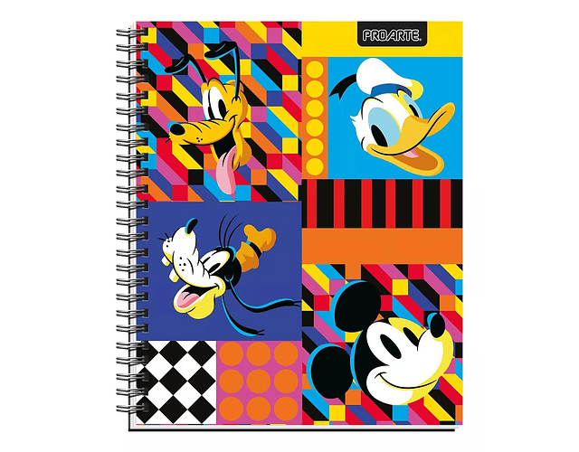Cuaderno Universitario Mickey 100 Hjs 7mm Proarte