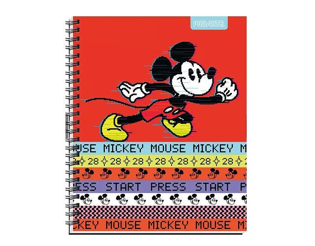Cuaderno Universitario Mickey 100 Hjs 7mm Proarte