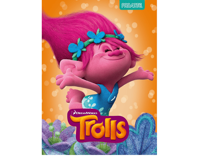 Cuaderno Universitario Trolls 100 Hjs 7mm Proarte