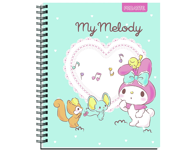 Cuaderno Universitario My Melody 100 Hjs 7mm Proarte