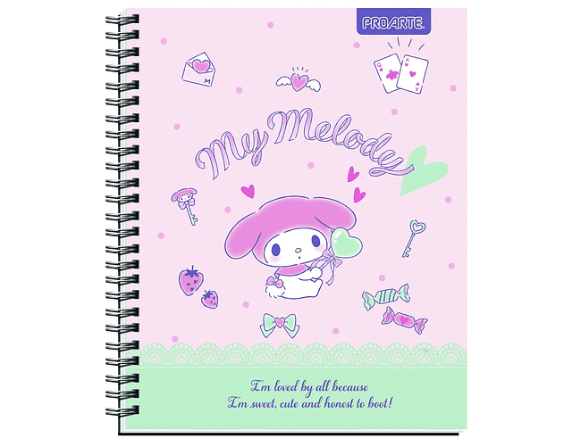 Cuaderno Universitario My Melody 100 Hjs 7mm Proarte