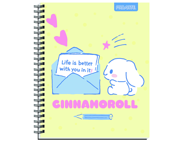 Cuaderno Universitario Cinnamoroll 100 Hjs 7mm Proarte