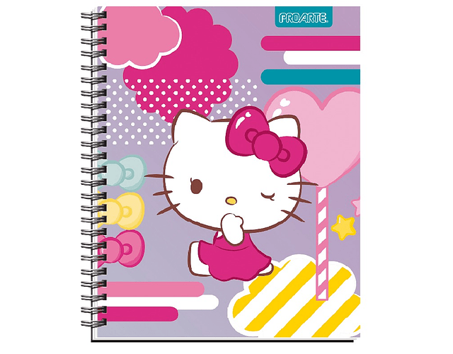Cuaderno Universitario Hello Kitty 100 Hjs 7mm Proarte