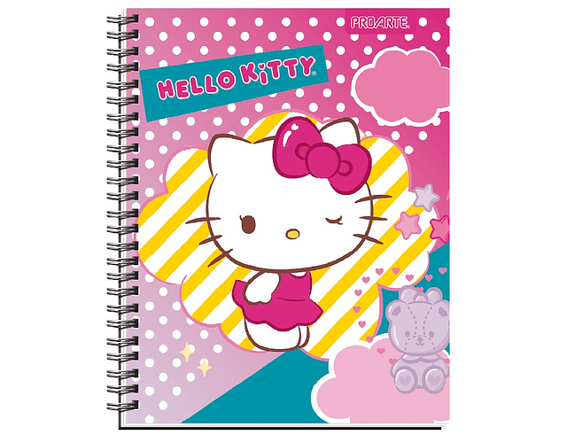 Cuaderno Universitario Hello Kitty 100 Hjs 7mm Proarte