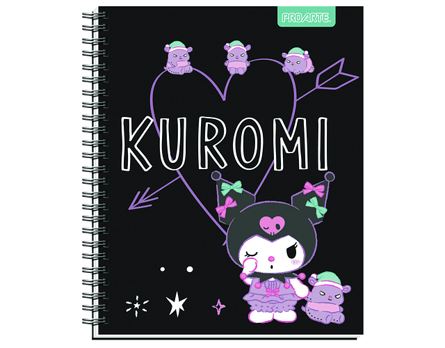 Cuaderno Universitario Kuromi 100 Hjs 7mm Proarte