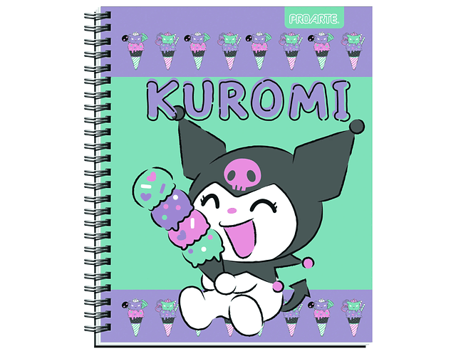 Cuaderno Universitario Kuromi 100 Hjs 7mm Proarte