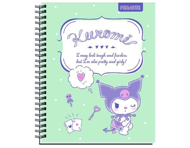 Cuaderno Universitario Kuromi 100 Hjs 7mm Proarte