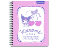 Cuaderno Universitario Kuromi 100 Hjs 7mm Proarte