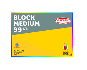 Block Medium N°99 1/8  Artel