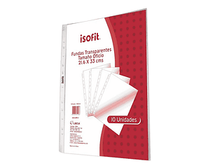 10 Fundas Transparentes Oficio