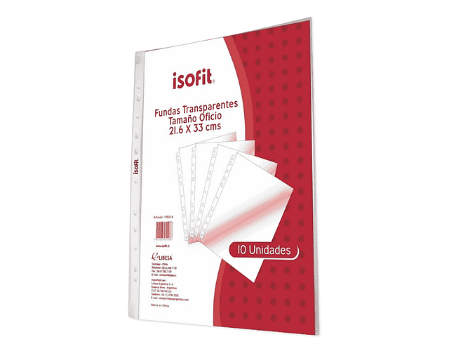 10 Fundas Transparentes Oficio