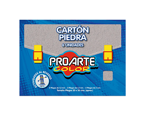 Estuche Cartón Piedra 6 Pl 20x30cms Proarte