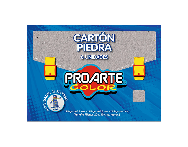 Estuche Cartón Piedra 6 Pl 20x30cms Proarte