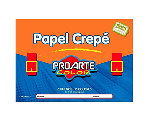 Estuche papel crepé 6 Hjs 6 col