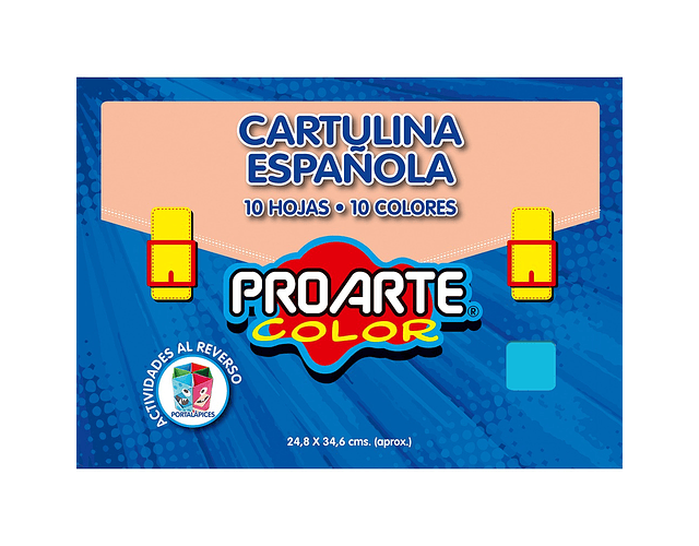 Estuche Cartulina Española 10 Colores 24,8 x 34,6 cms