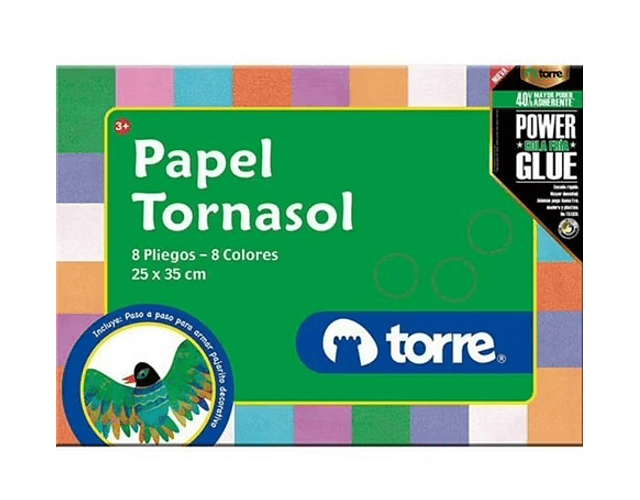 Estuche Papel Tornasol 8 Pliegos Torre 25x35cms