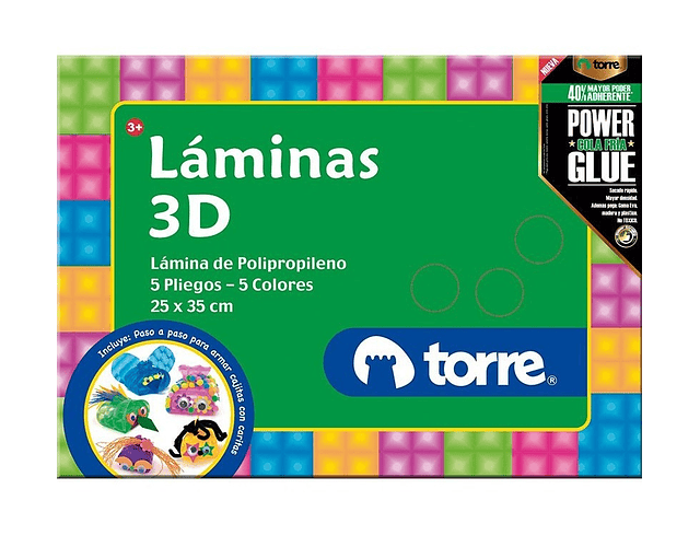 Estuche Láminas 3D Torre