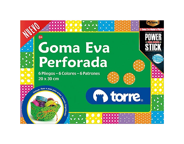 Estuche Goma Eva Perforada Torre