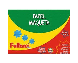 Estuche Papel Maqueta 24x32 cms 6 Hjs Fultons