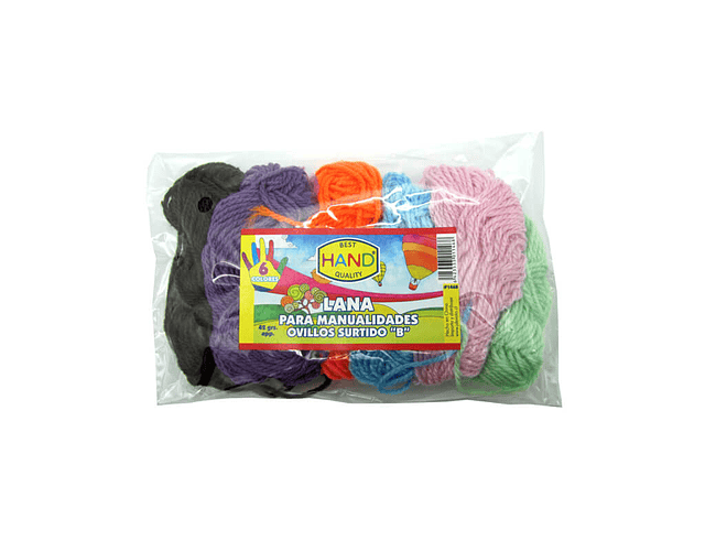 Set 6 Lanas de Colores Hand