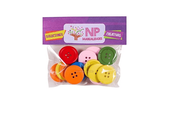 Set de 25 Botones de Colores NP