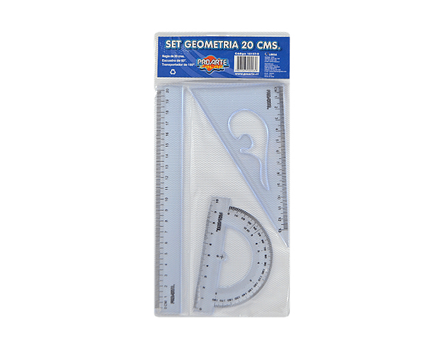 Set Geometría 20 cms Proarte