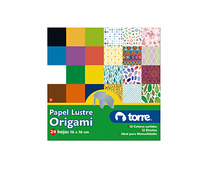 Papel Lustre Origami 16x16 Torre