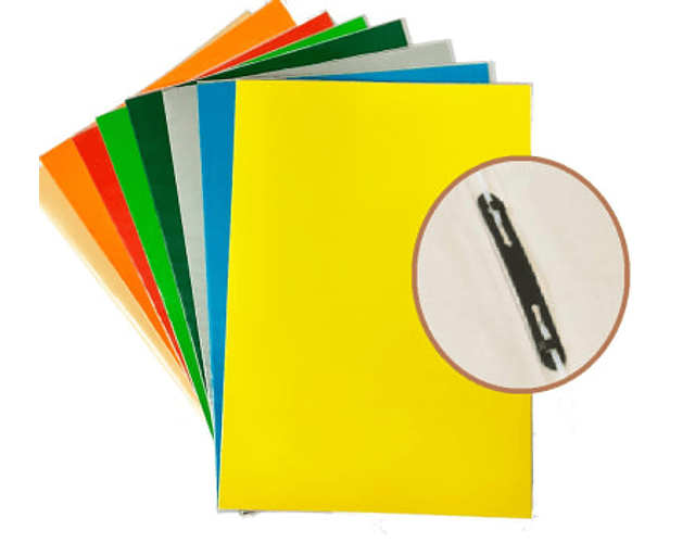 Carpeta Plastificada con Accoclip Colores