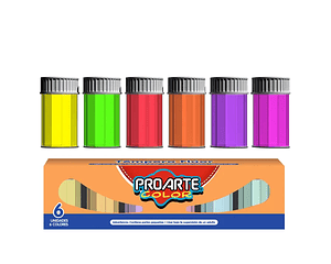 Tempera Fluor 6 Colores Proarte