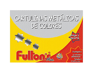 Cartulina Metalica Fultons 6 Colores 10 Pliegos