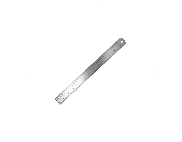 Regla Acero inoxidable 30 cms Proarte