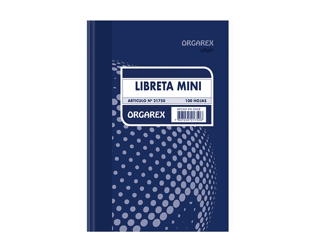 Mini Libreta Empastada 7mm 100 Hjs Orgarex 