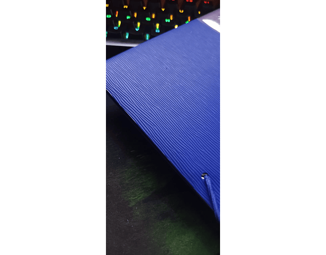 Carpeta plástica azul