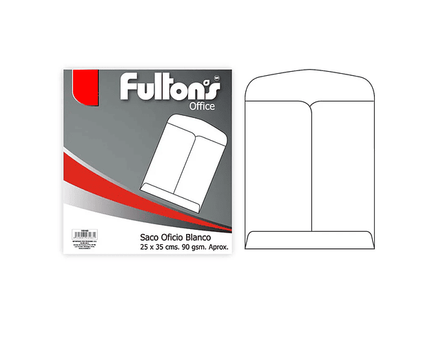 Sobre saco oficio 25X35 cm