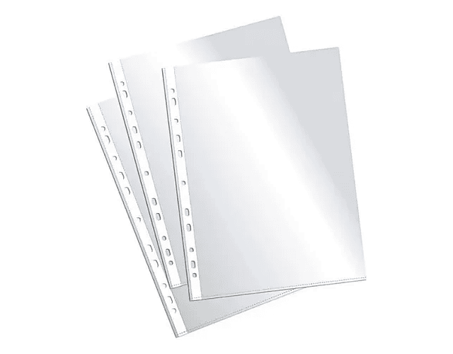 SET DE 100 FUNDAS TRANSPARENTE OFICIO   