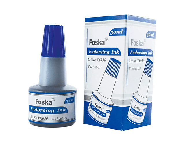 Tinta para tampón azul