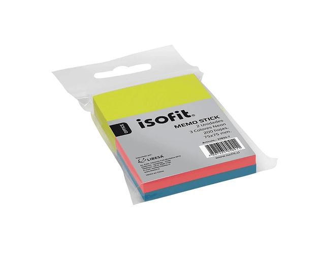 Nota Adhesiva  3 colores