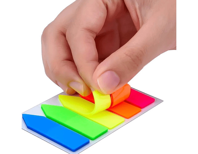 Notas Adhesivas en Forma de Flecha: Neón