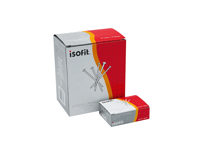 Alfiler Isofit 28 mm caja de 50 g