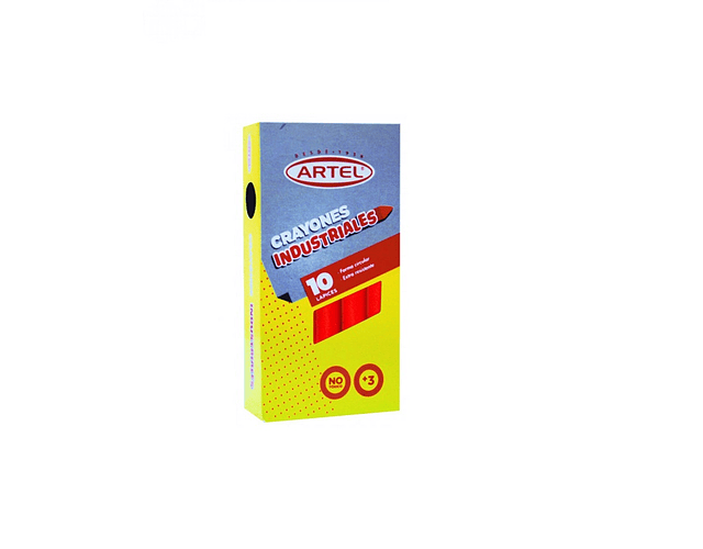 Crayones industriales color rojo