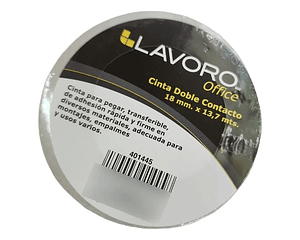 Cinta doble contacto 18 mmm x 13  7mts
