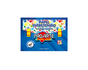 Estuche Papel Entretenido 9 Hjs 18 Diseños 32x24 cms Proarte