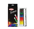 Set Acrílicos Artel 12 Colores De 12Ml