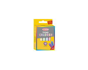 Tizas de colores 12 unidades