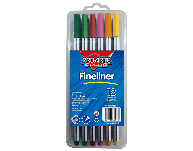 Fineliner 12 Colores Proarte