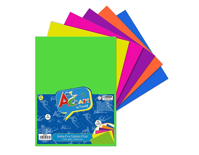 Goma Eva Colores Fluor Art&Craft