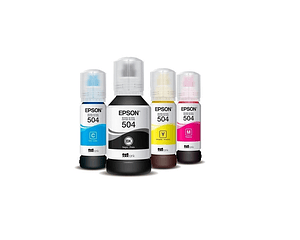 4  Tintas originales epson 504